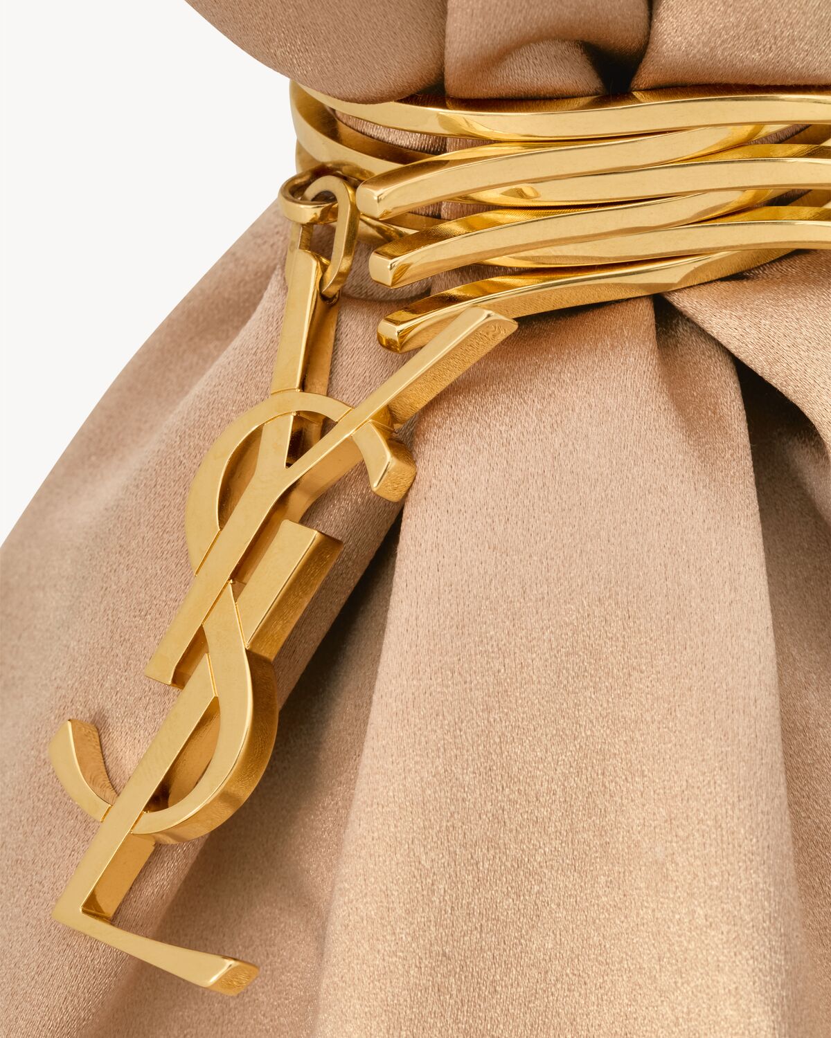 YSL Evening Pouch In Satin - Image 5